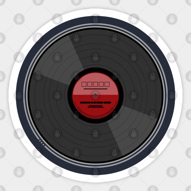 Vinyl Record LP Sticker by Phil Tessier